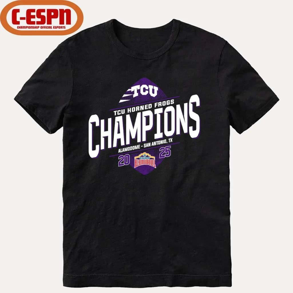 TCU Football 2025 Alamo Bowl Champions T-Shirt