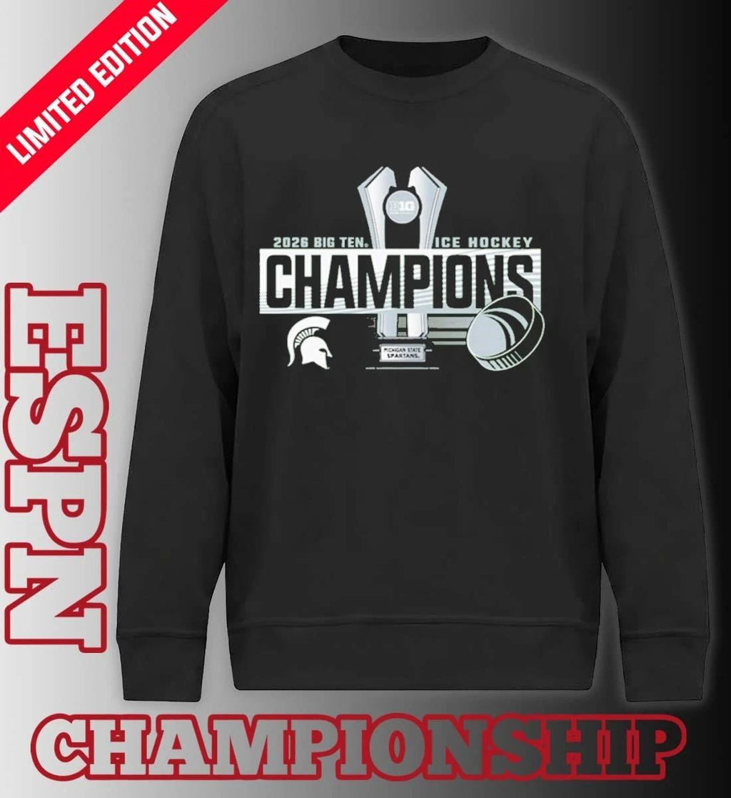 Michigan State Spartans 2026 Big Ten Men’s Ice Hockey Regular Season Champions Shirt