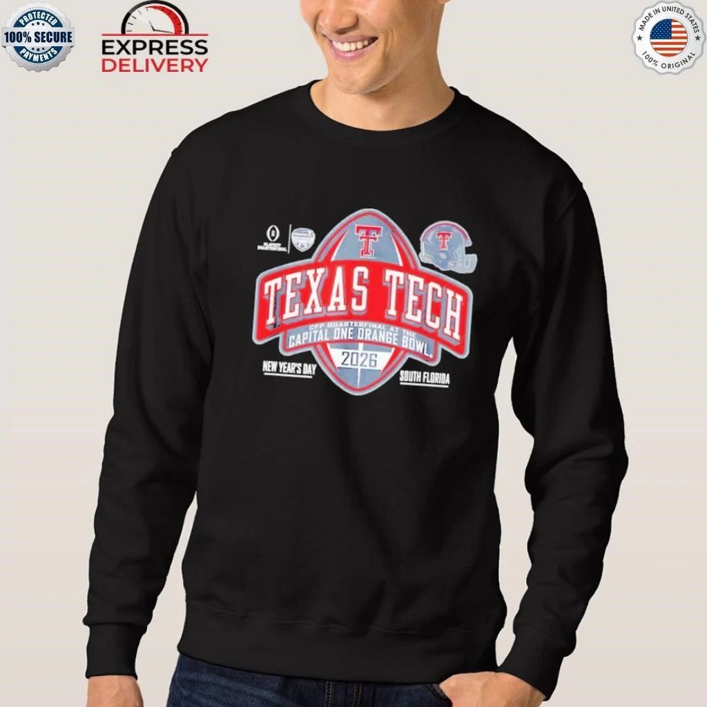 Texas Tech Red Raiders Orange Bowl 2025-26 CFP Quarter Shirt
