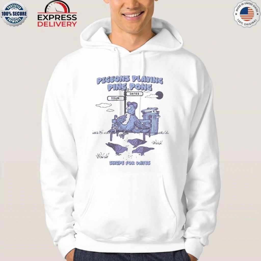 Pigeons Playing Ping Pong Swope For Dates 2025 2026 Tour Shirt