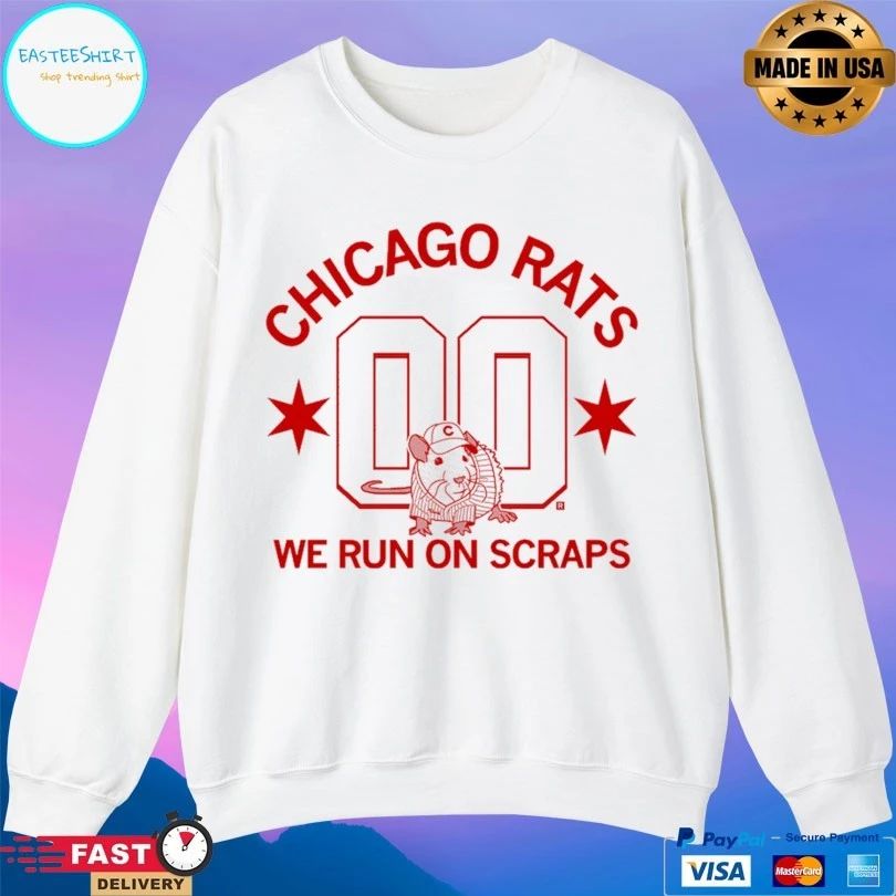 Chicago Rats We Run On Scraps T-shirt