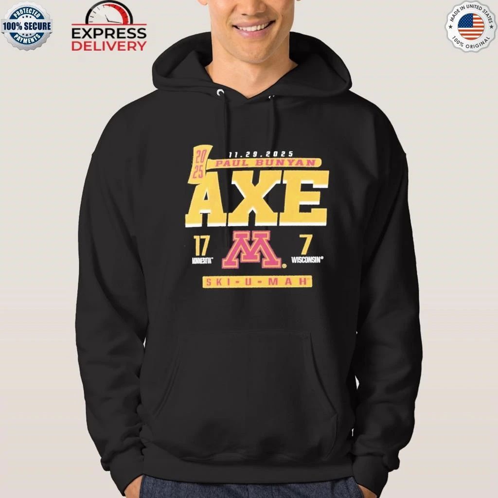 Minnesota Golden Gophers Vs Wisconsin Badgers 2025 Paul Bunyan’s Axe Score Shirt