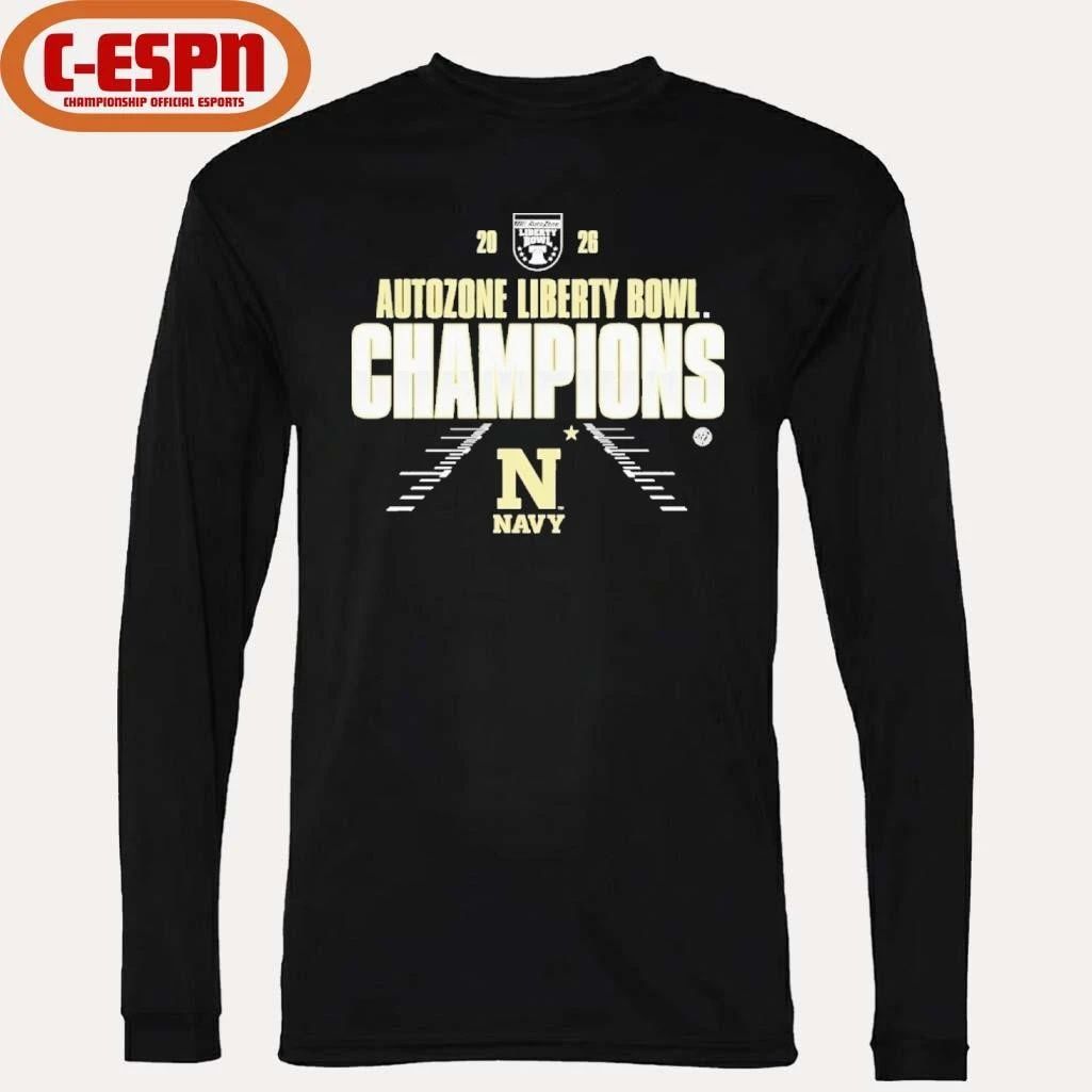 Navy Midshipmen Autozone Liberty Bowl Champions Shirt