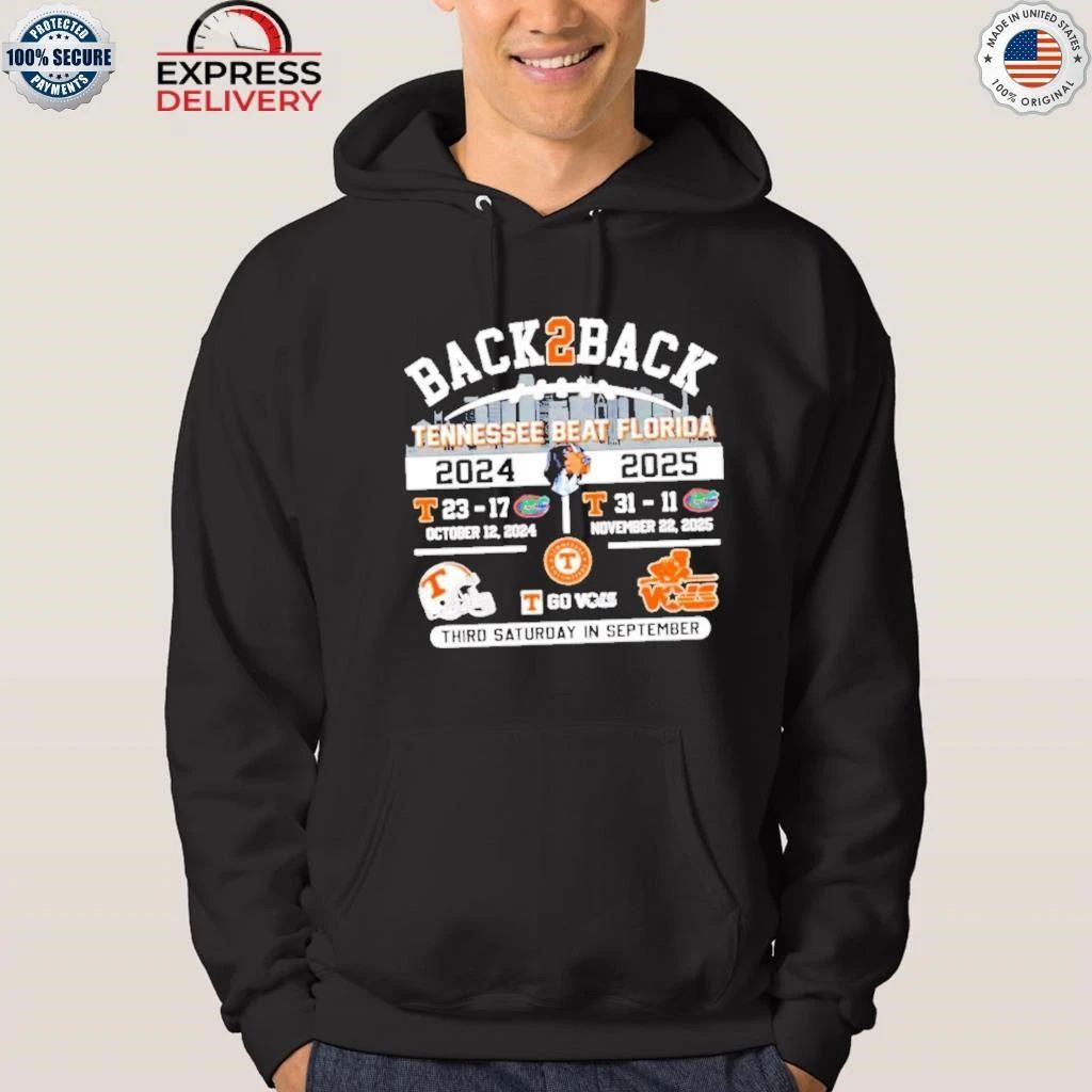 Back To Back Tennessee Beat Florida 2025 Shirt