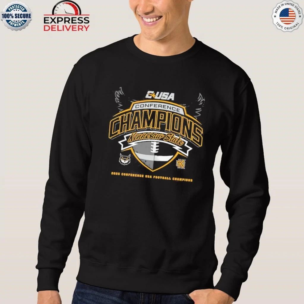 Kennesaw State Owls To The 2025 Champions Conference USA Football Shirt