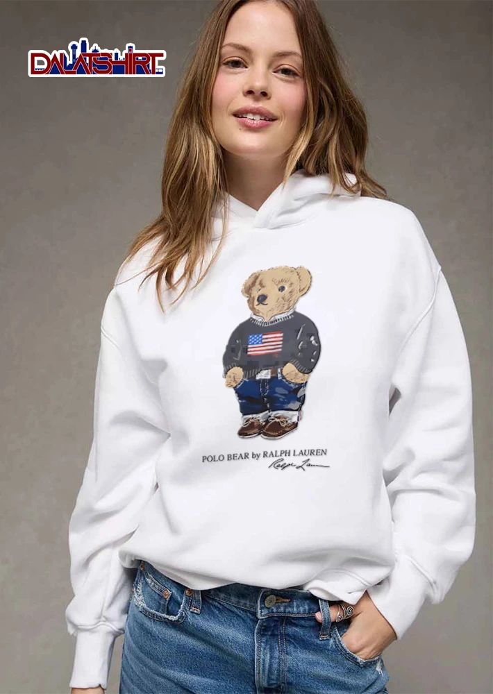 Polo Bear By Ralph Lauren Teddy American Flag Sweater Jeans shirt