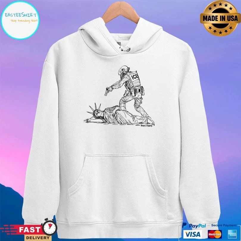 Ice Agent Assaulting The Statue Of Liberty T-shirts