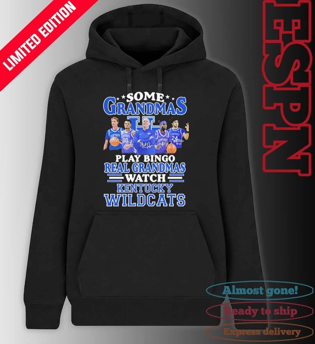 Some Grandmas Play Bingo Real Grandmas Watch The Kentucky Wildcats Basketball Shirt