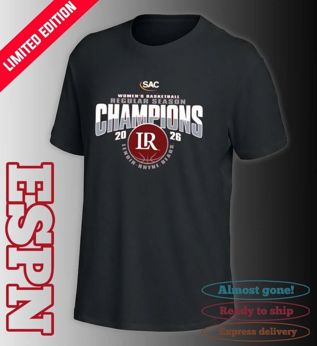 Lenoir-Rhyne University Women’s Basketball 2026 Regular Season Champions T-Shirt