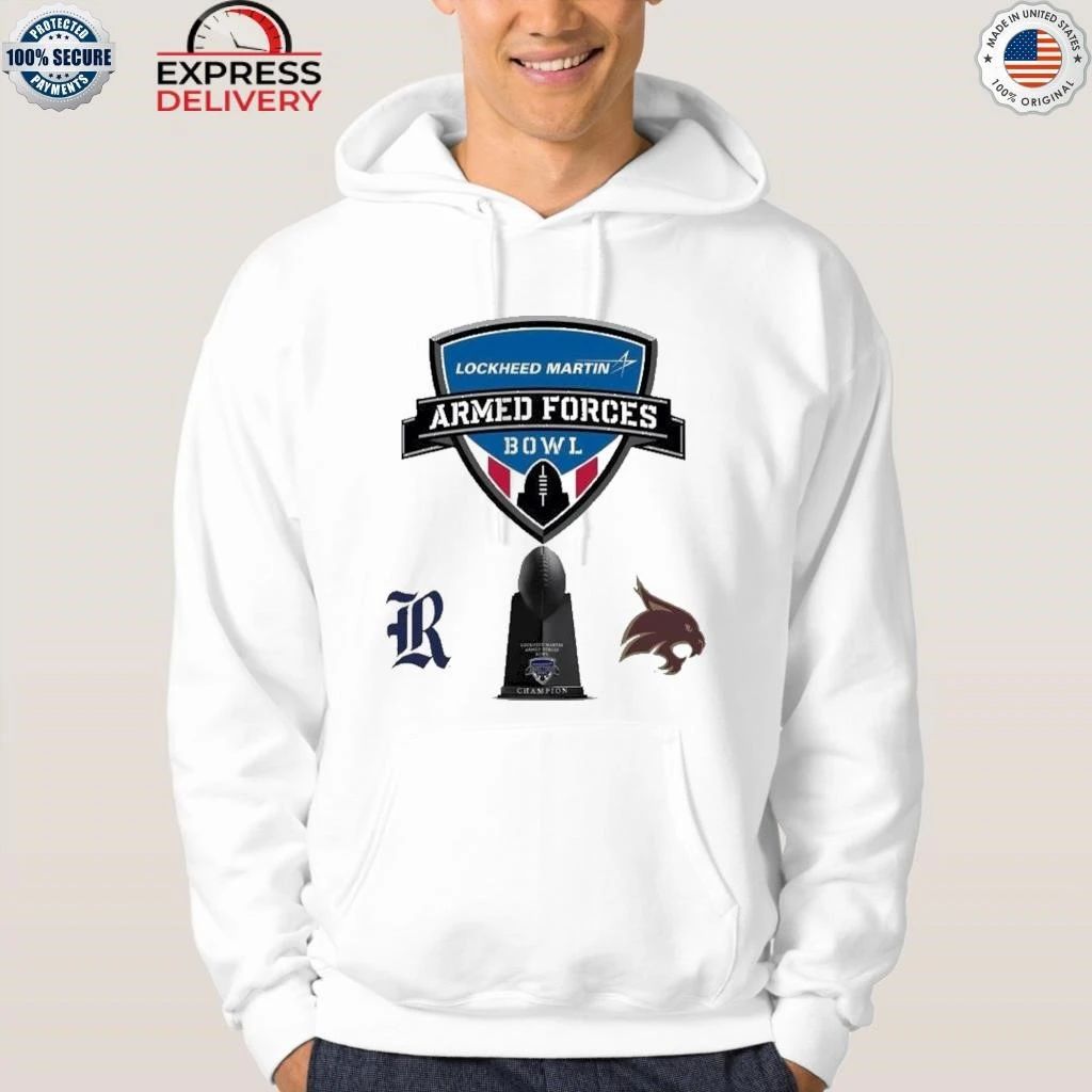 Lockheed Martin Armed Forces Bowl Matchup Rice Owls Vs Texas State Bobcats On January 2 2026 Shirt