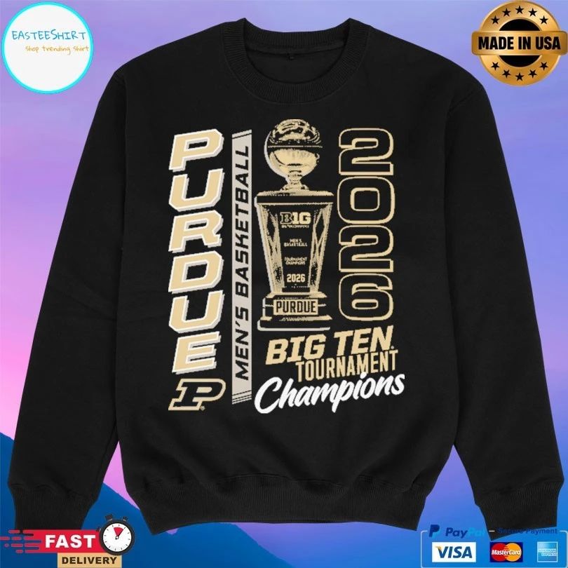 Purdue Boilermakers Men’s Basketball Big Ten Tournament Champions 2026 T-shirts