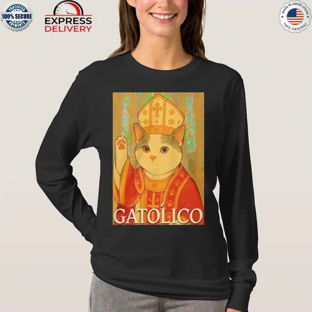 Pope Cat Gatolico Shirt