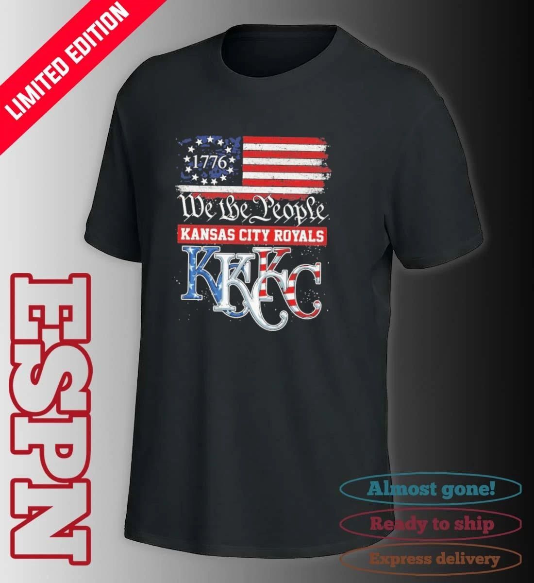 We The People Kansas City Royals Red White Blue Shirt