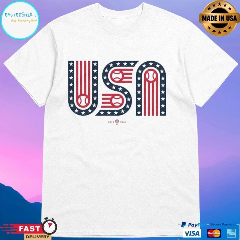 USA Stars Stripes And Baseball T-shirts