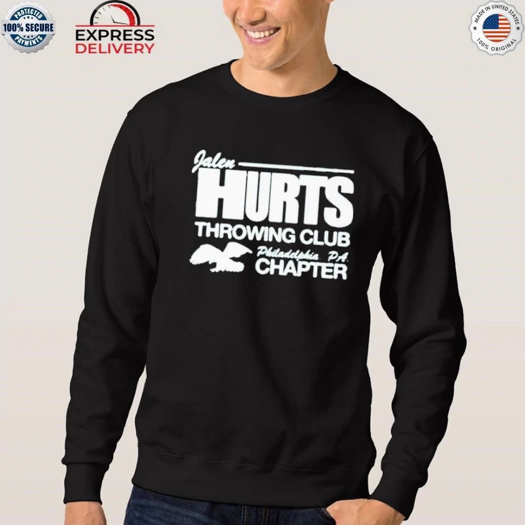 Jason Kelce Jalen Hurts Throwing Club Philadelphia PA Chapter Shirt