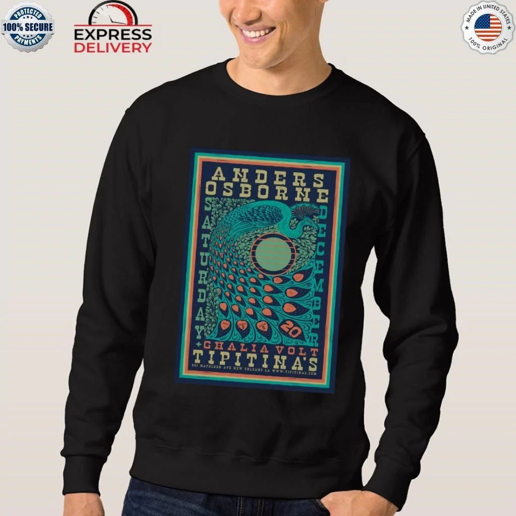 Anders Osborne 2025 New Orleans Tour On Dec 20 Shirt