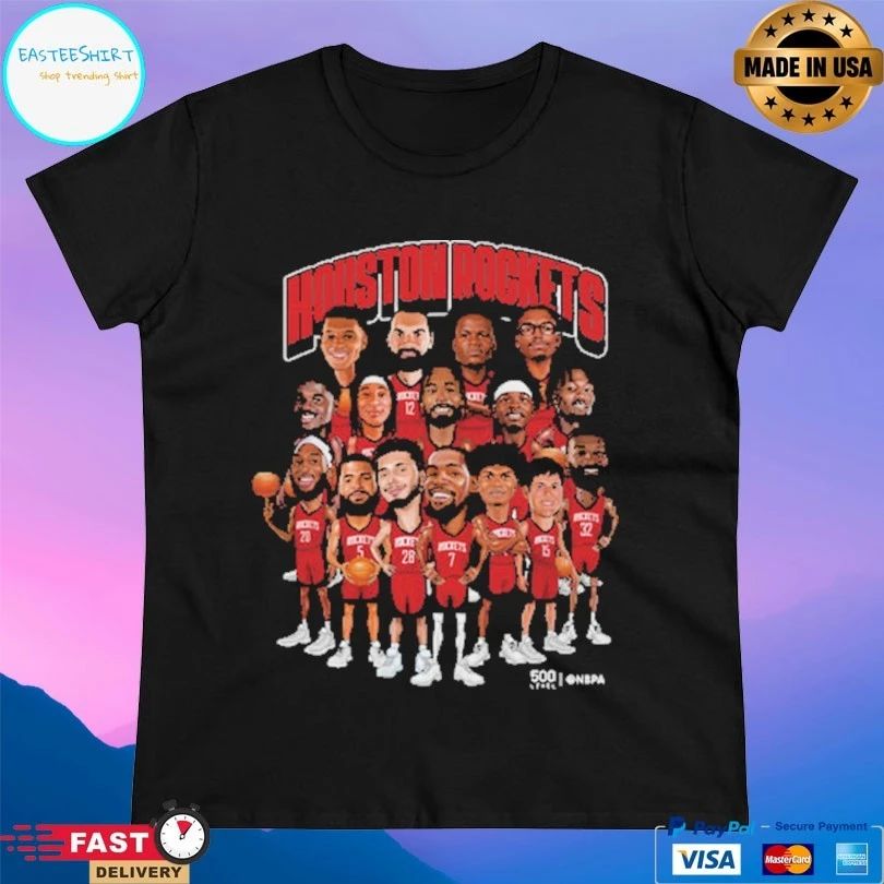 Houston Rockets 2026 Playoffs Caricatures Basketball Shirt