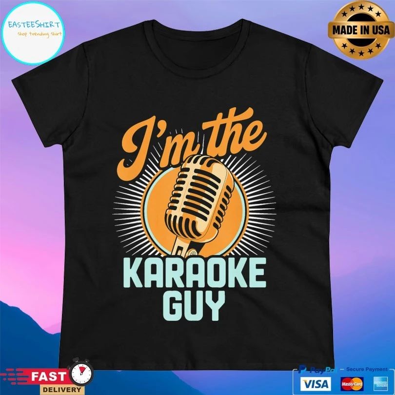 I’m The Karaoke Guy Retro Microphone T-shirt