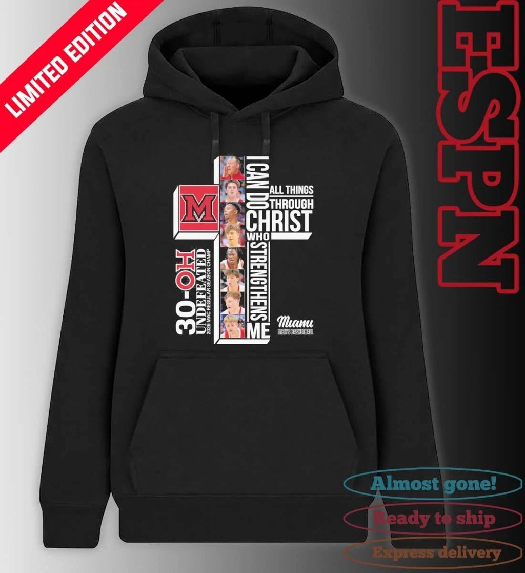 Miami Redhawks Basketball I Can Do All Things Through Christ Who Strengthens Me Shirt