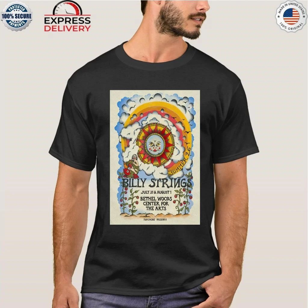 Billy Strings Jul 31-Aug 1 2026 Bethel Woods Center For The Arts in Bethel NY Shirt