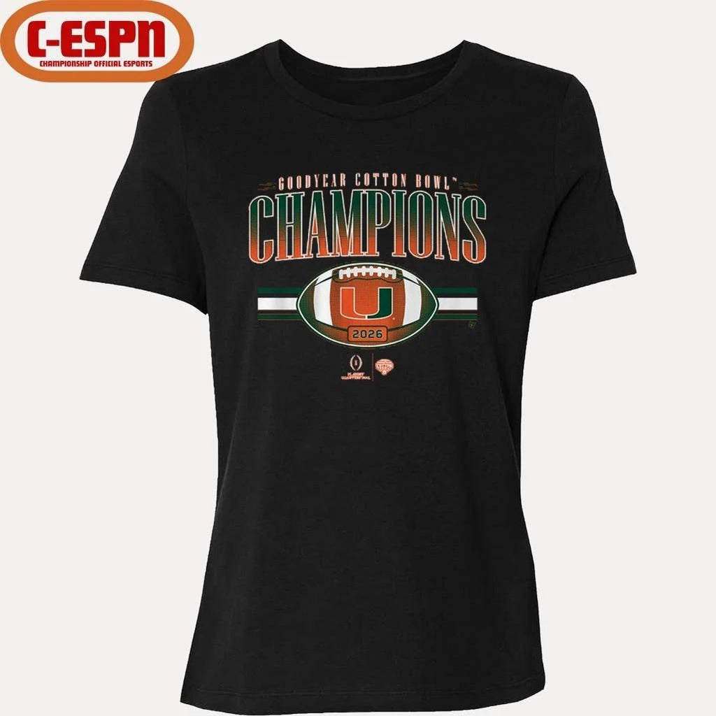 Miami Football CFP Cotton Bowl Champions Shirt