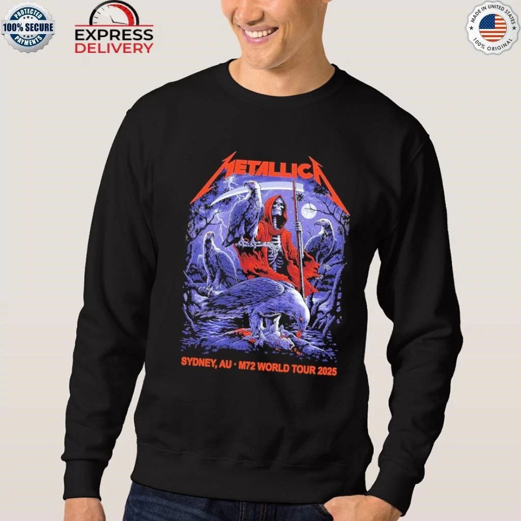 Metallica M72 Sydney, AU Australia November 15, 2025 M72 World Tour 2025 Artwork By Blair Sayer Shirt