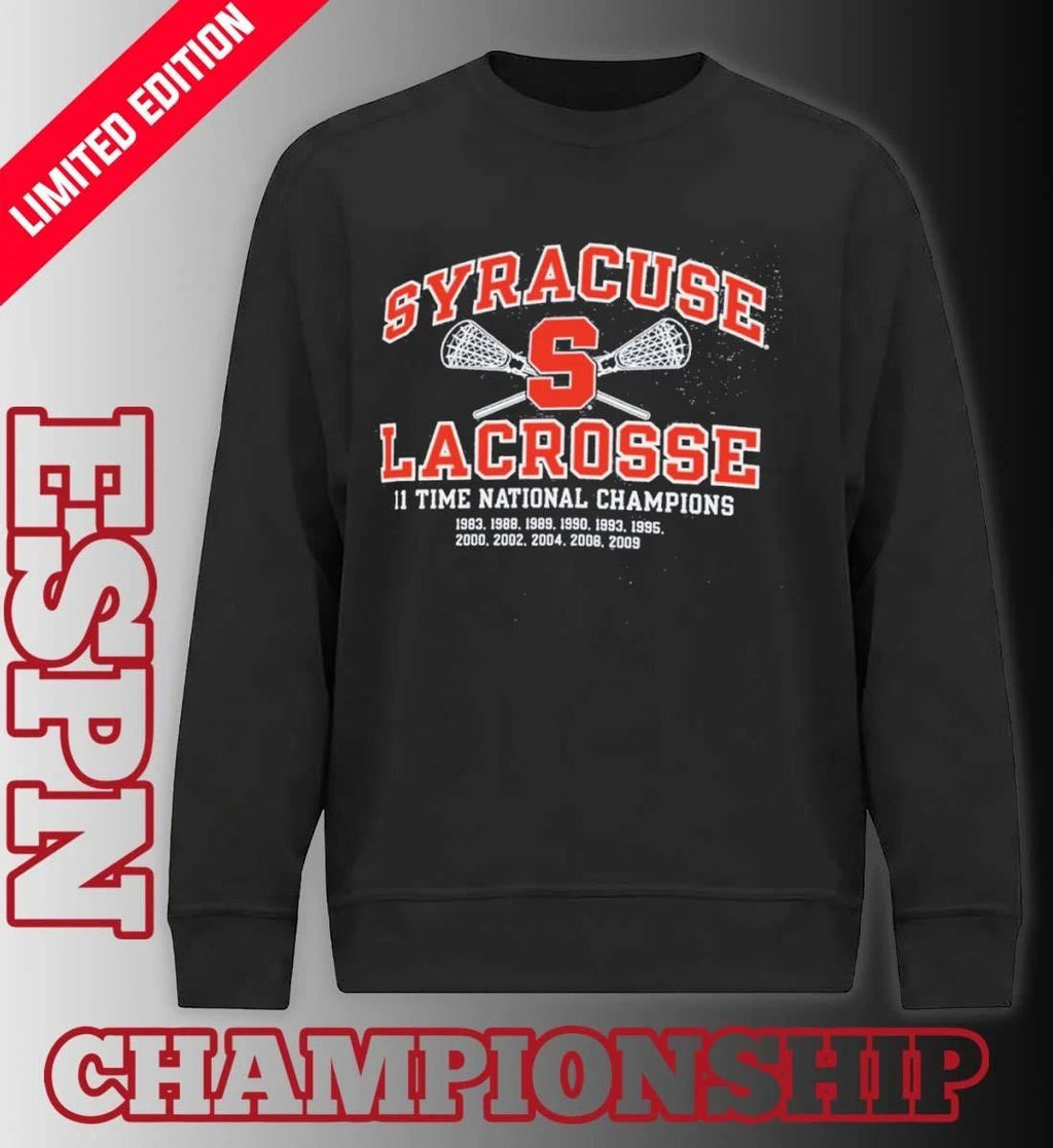 Syracuse Lacrosse 11 Time National Champions Shirt