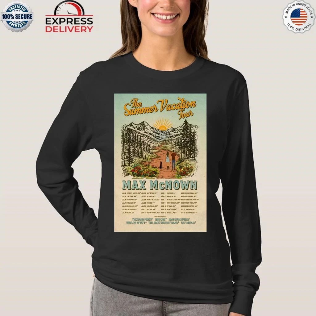 Max McNown The Summer Vacation Tour 2026 Shirt