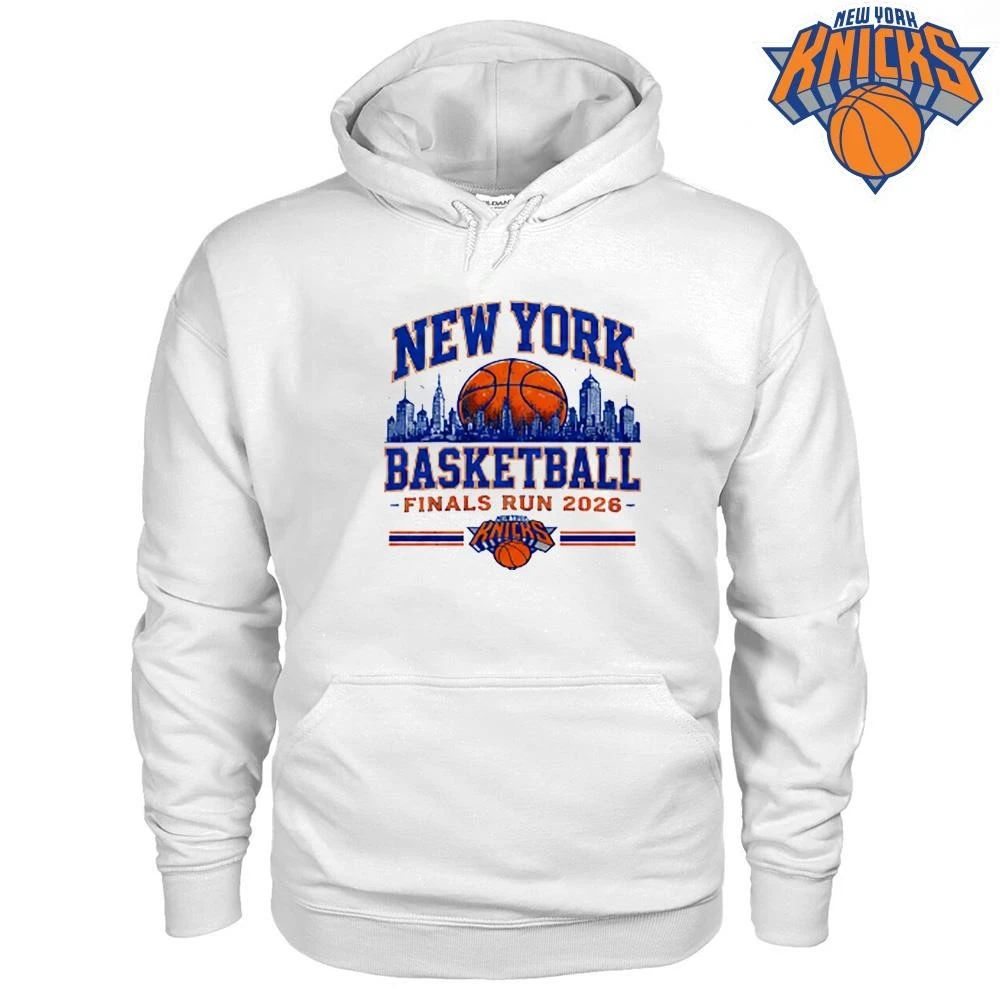 New York Knicks Basketball Finals Run 2026 Skyline Retro 90s Vintage NBA Finals 2026 Shirt
