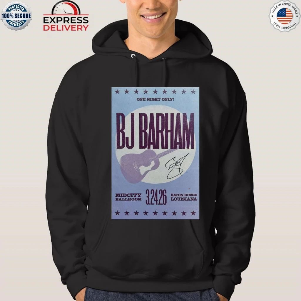 BJ Barham in Baton Rouge Mid City Ballroom 3.24.2026 Shirt