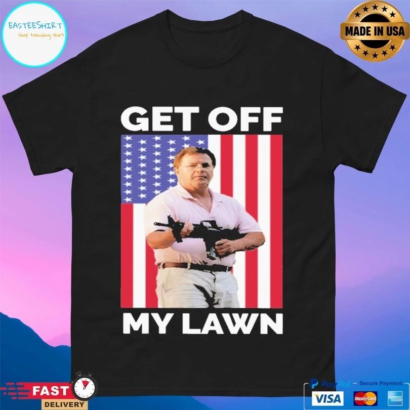 Get Off My Lawn American Flag T-shirt