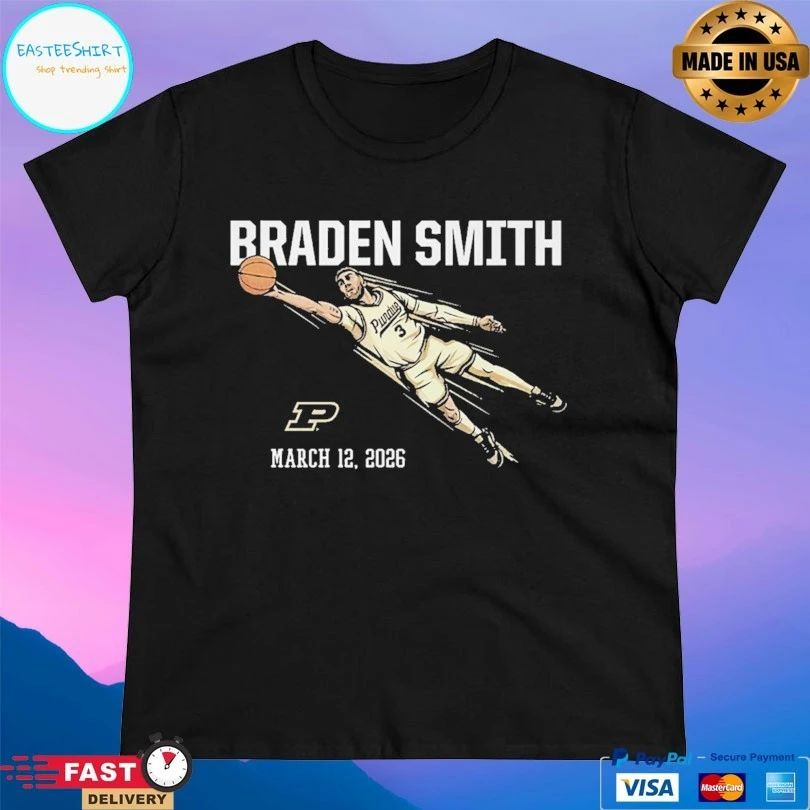 Purdue Men’s Basketball Braden Smith Diving Assist March 12 2026 T-shirts