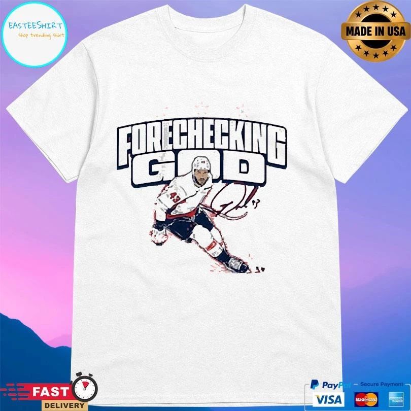 Tom Wilson Washington Capitals Forechecking God Signature T-shirts