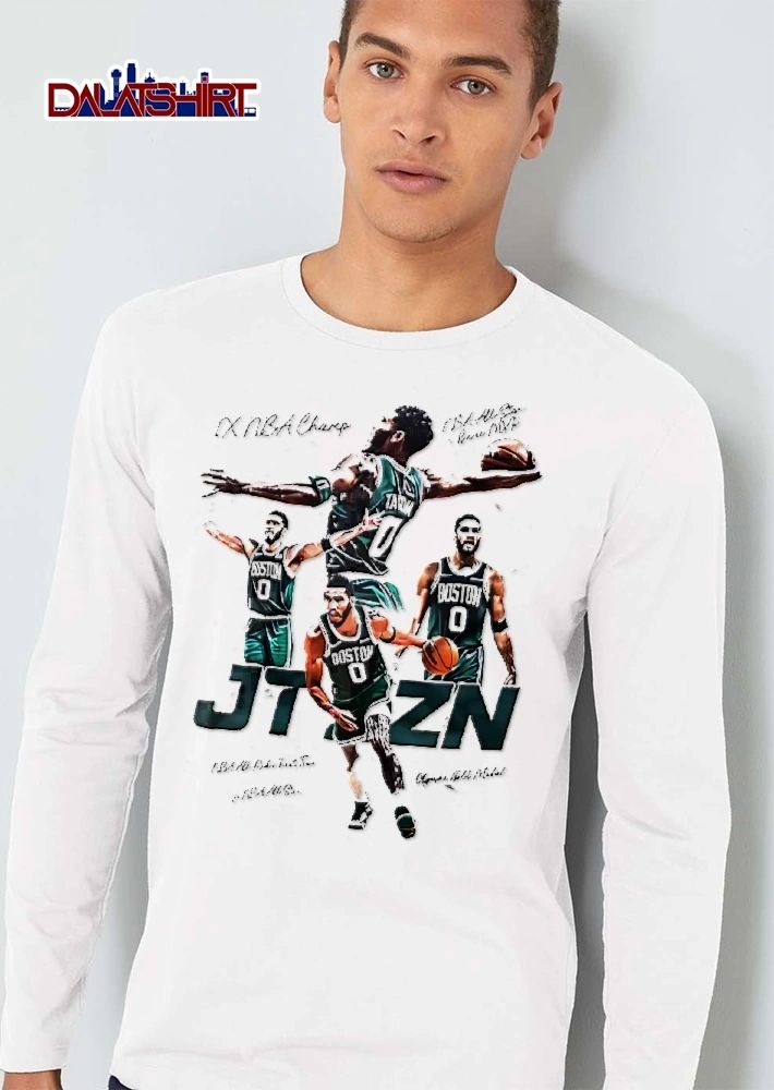 Boston Celtics NBA 1x Champ Jt Zn Tatum Olympic Gold Medalist Player Action Collage shirt