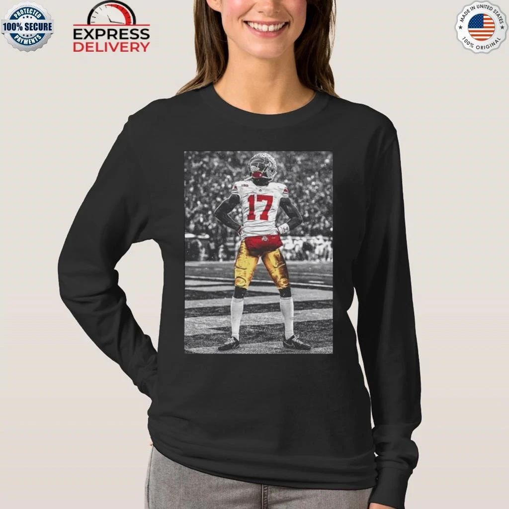 Buckeyes Carnell Tate Standing Shirt