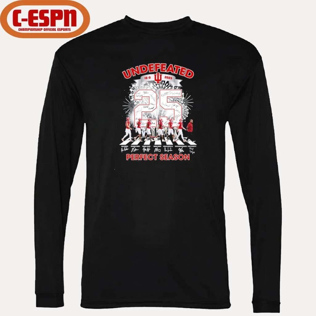 IU Football Abbey Road Undefeated 16-0 Perfect Season Shirt