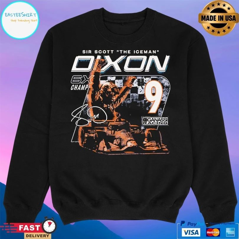 CGR Scott Dixon Six-Time Sir Scott The Iceman Dixon 6x Champions T-shirt