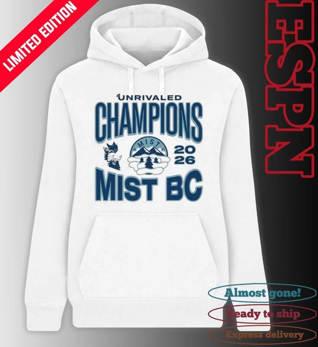 Mist BC Unrivaled Champions Official T-Shirt