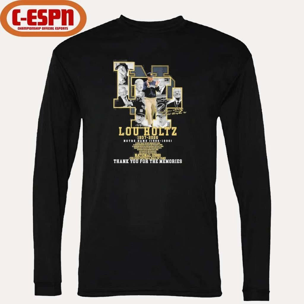 Lou Holtz 1937-2026 Notre Dame 1986-1996 Shirt