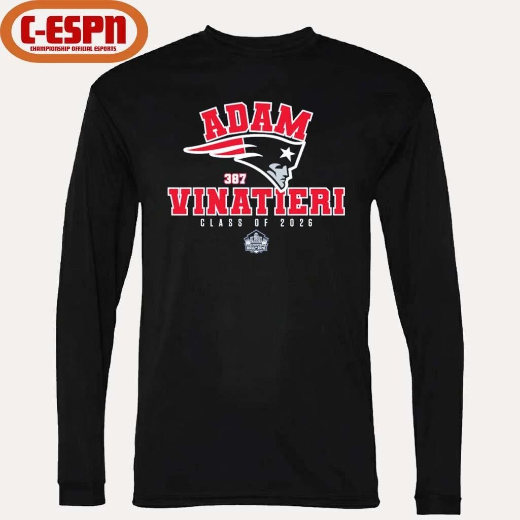 Adam Vinatieri NE Patriots Class of 2026 Hall Of Fame Enshrinee T-Shirt