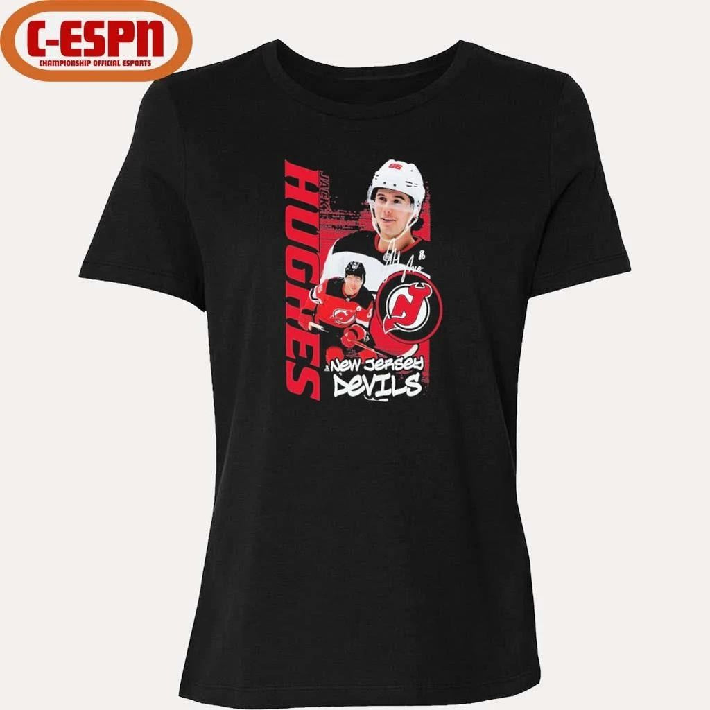 Jack Hughes New Jersey Devils Vintage Playmaker T-Shirt