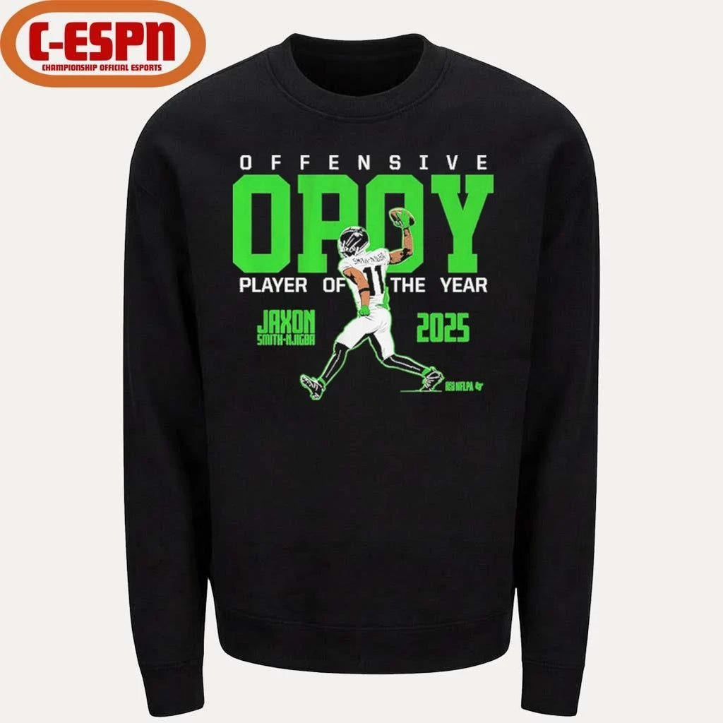 Jaxon Smith-Njigba 2025 Offensive Player of the Year T-Shirt