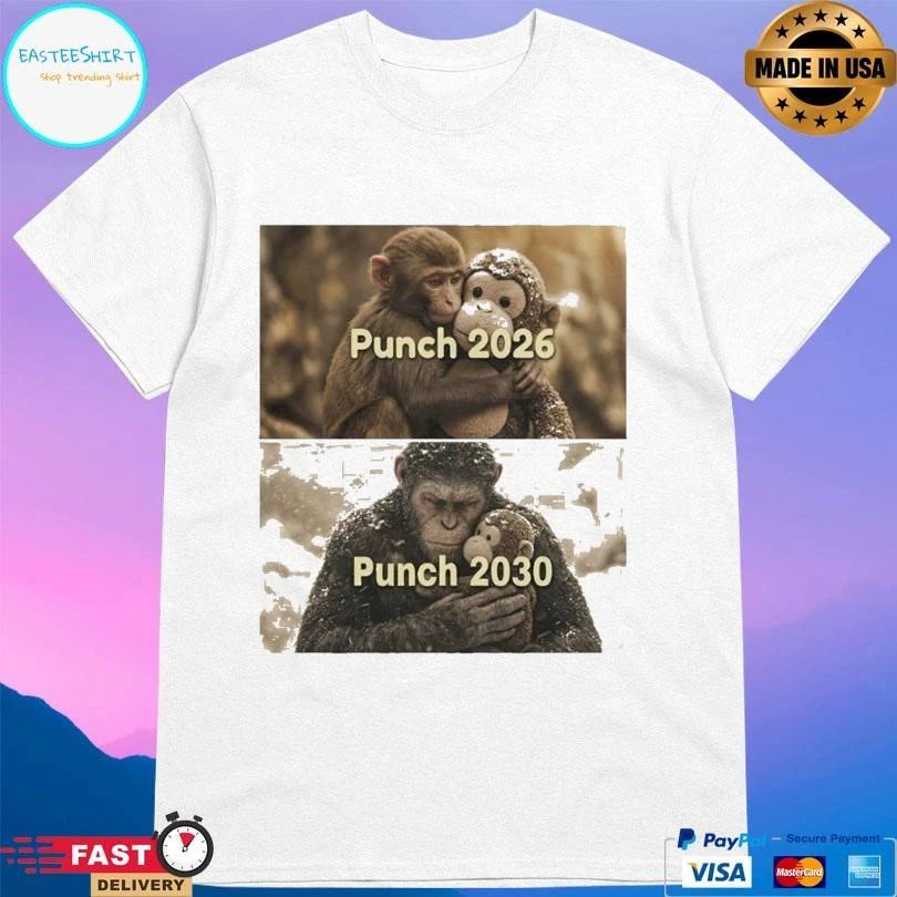 Monkey Punch 2026 Punch 2030 Political Humor Monkey T-shirts