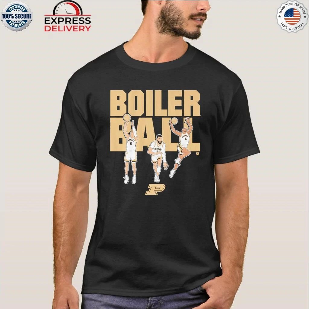 Purdue Basketball Braden Smith, Fletcher Loyer, & Trey Kaufman-Renn Boiler Ball Shirt