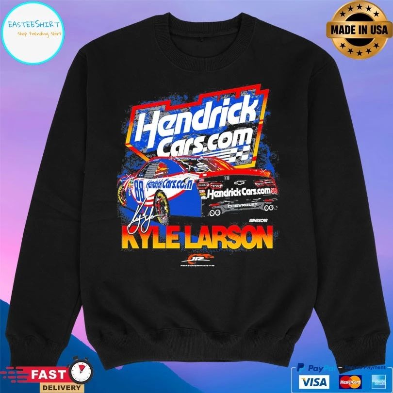 Kyle Larson #88 Hendrick Cars Signature T-shirts