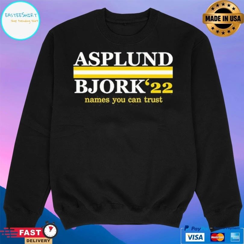 Asplund Bjork 22 Names You Can Trust T-shirts