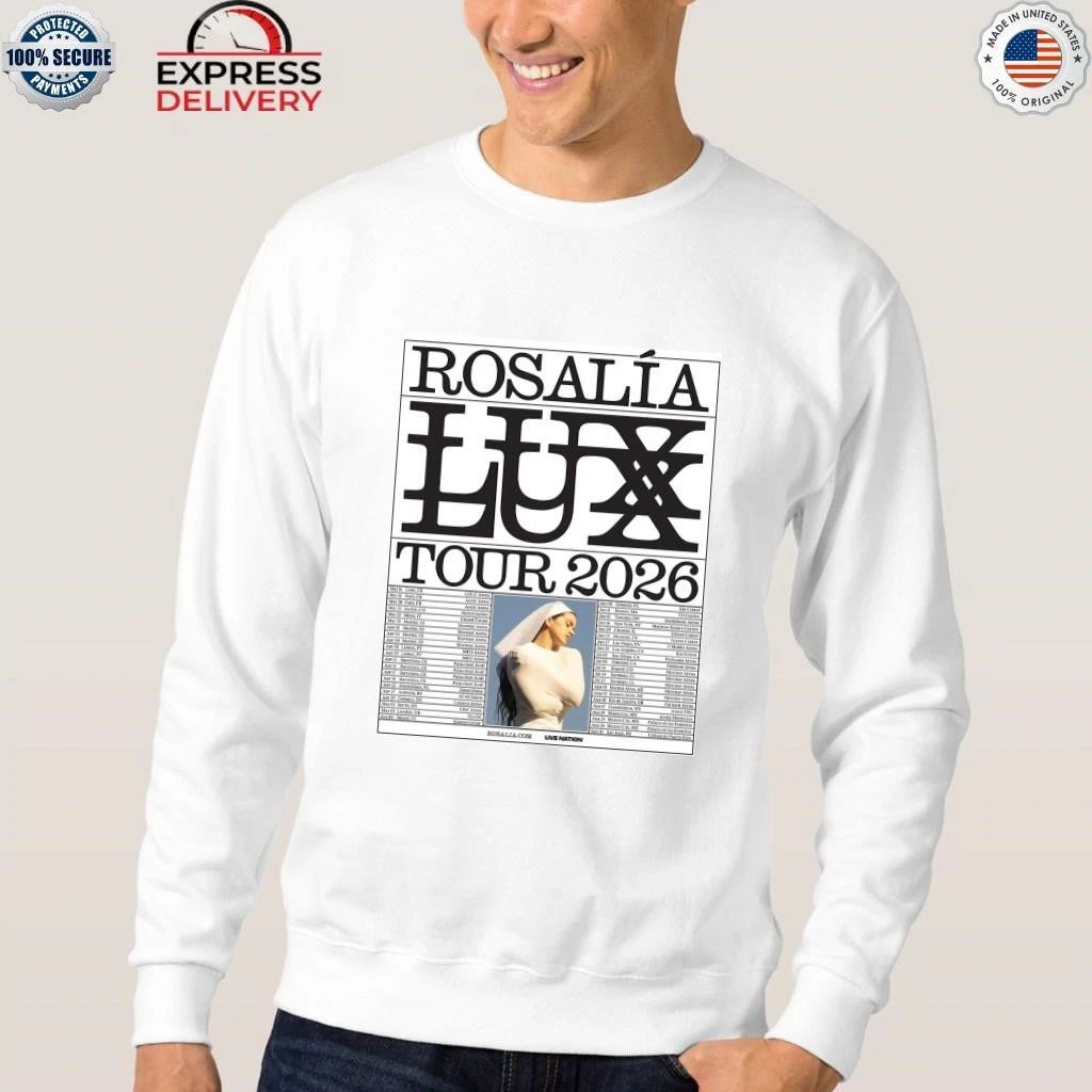 Rosalia LUX Tour 2026 Europe And UK And North American Schedule Shirt