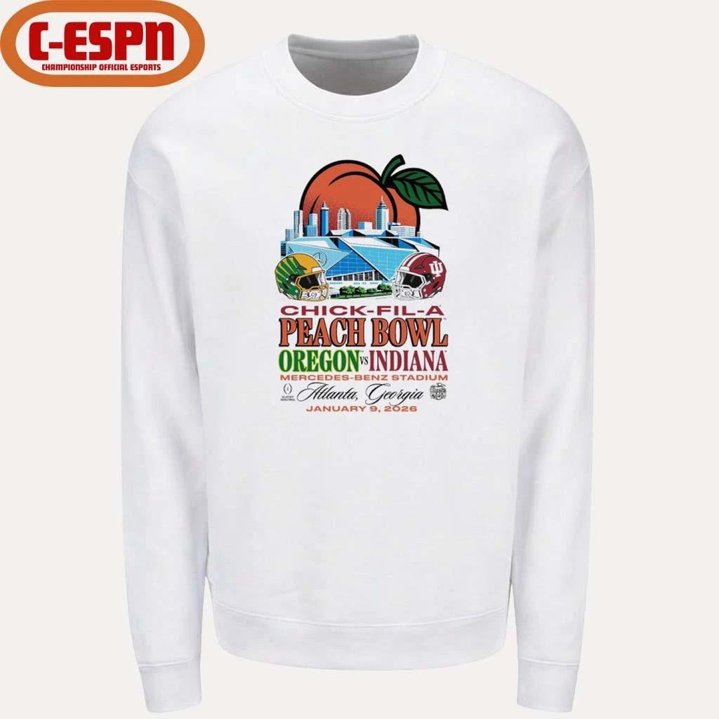 Peach Bowl IU Vs Oregon January 9th Shirt