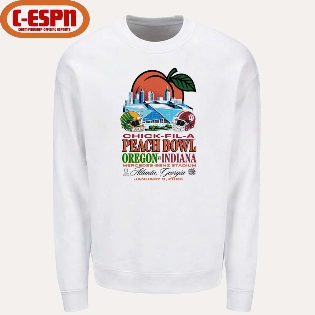 Peach Bowl IU Vs Oregon January 9th Shirt