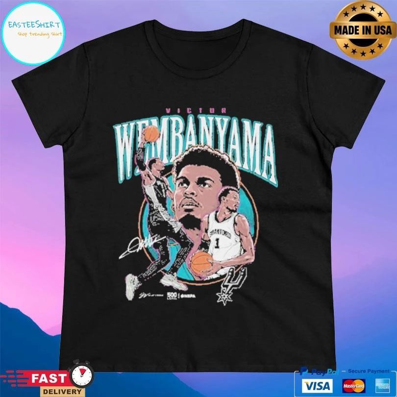 Victor Wembanyama San Antonio Spurs Trio Signature T-shirts